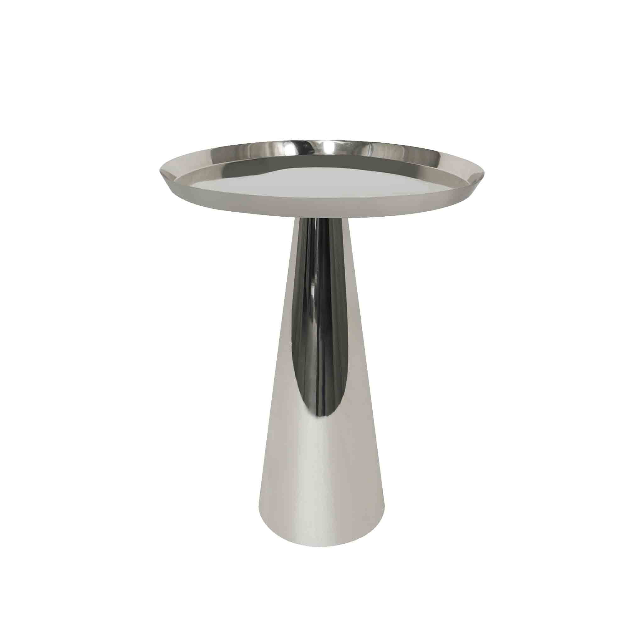 Designer Metal Cone Side Table For Indoor, Outdoor, Home And Office