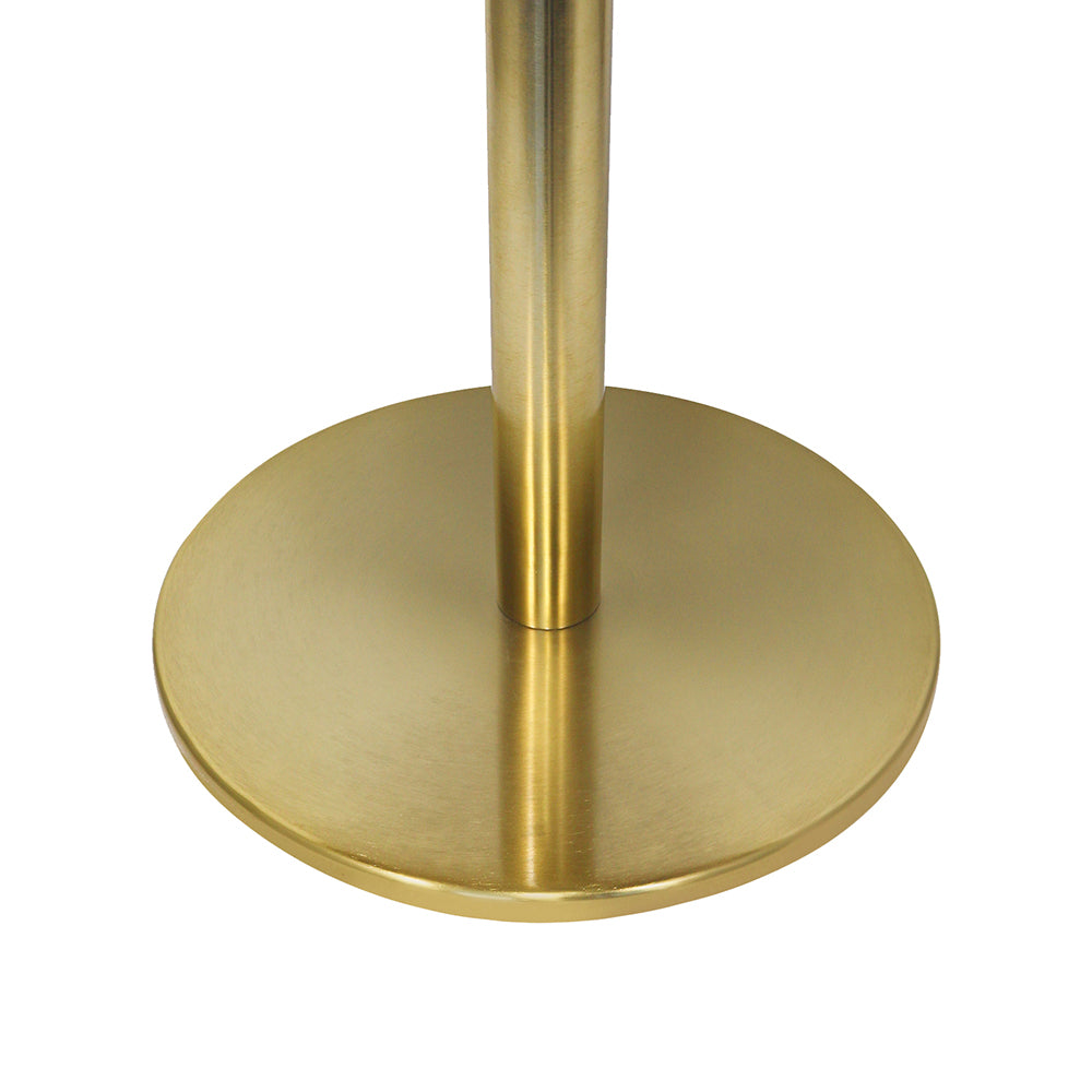 Ally Metal Side Table With Marble Top - Gold
