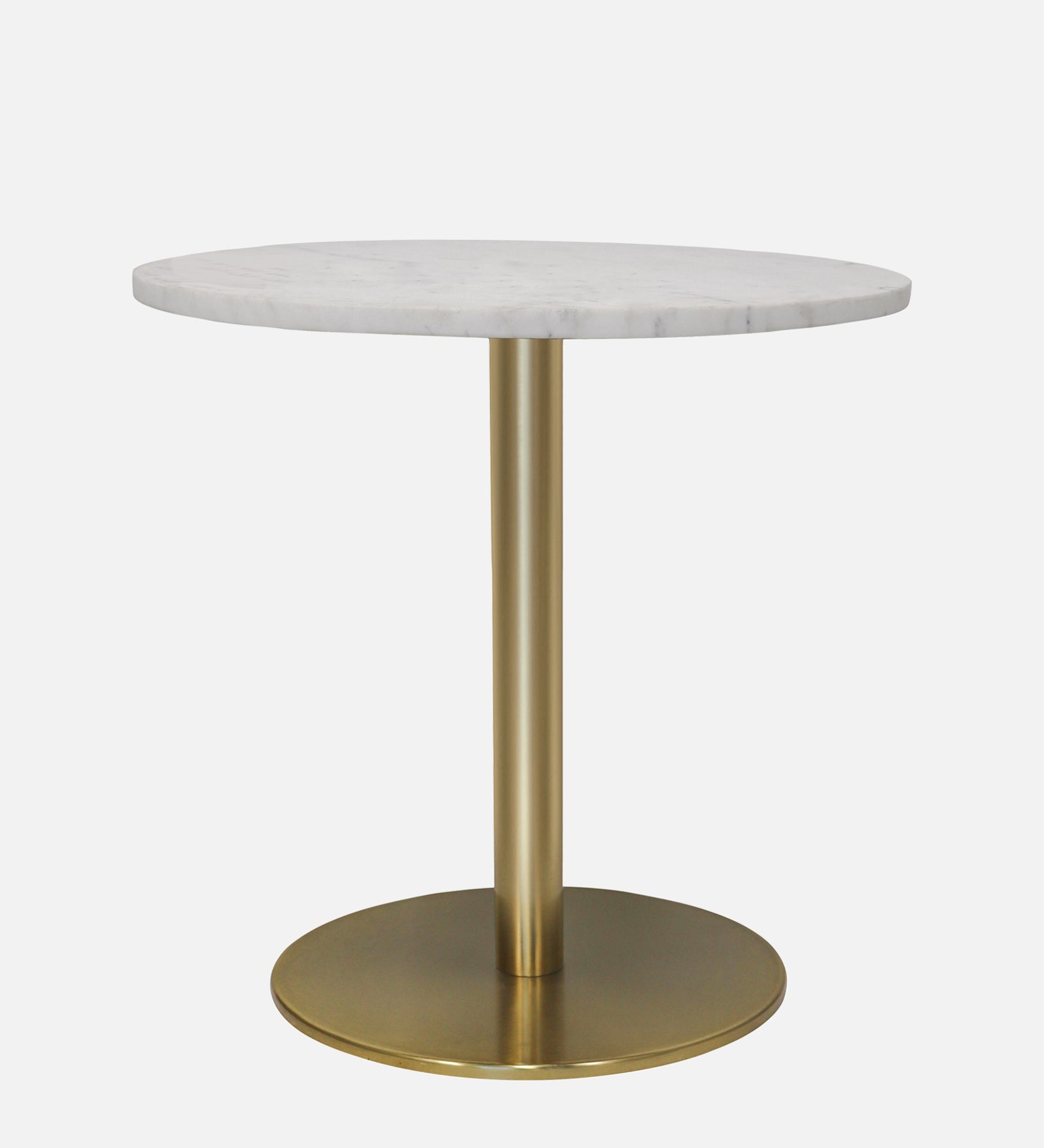 Ally Metal With Marble Top Side Table For Indoor, Outdoor, Home And Office, Gold