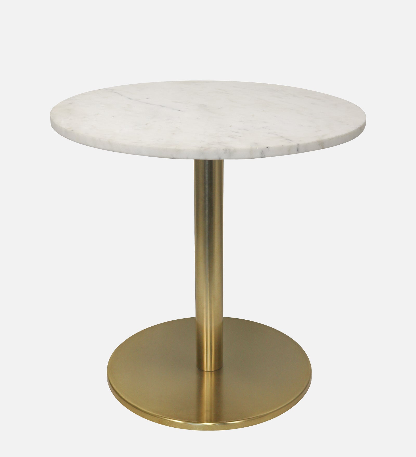 Ally Metal With Marble Top Side Table For Indoor, Outdoor, Home And Office, Gold