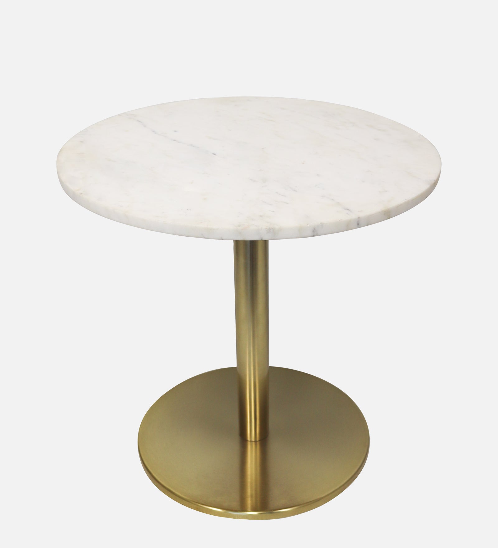 Ally Metal With Marble Top Side Table For Indoor, Outdoor, Home And Office, Gold