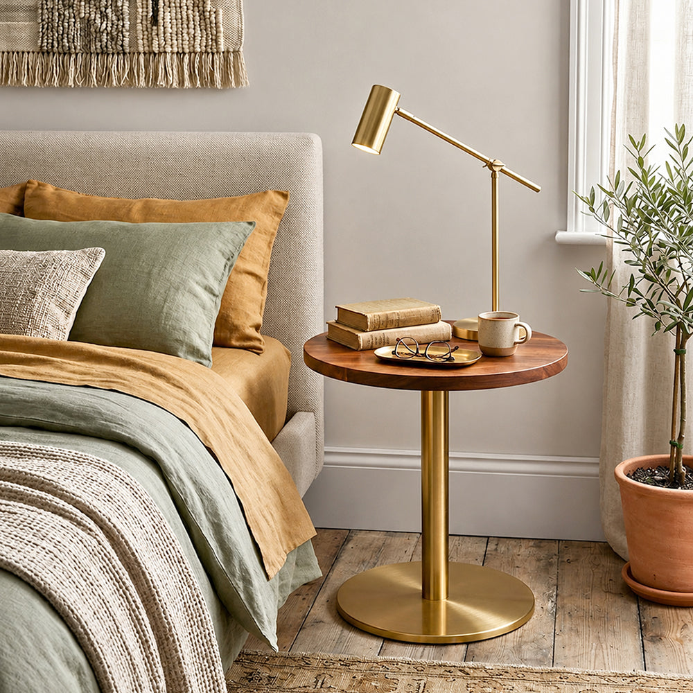 Ally Metal Side Table - Gold