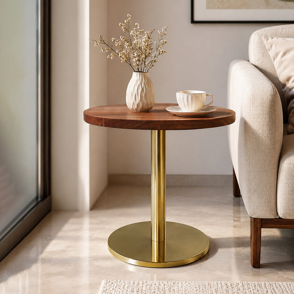 Ally Metal Side Table - Gold