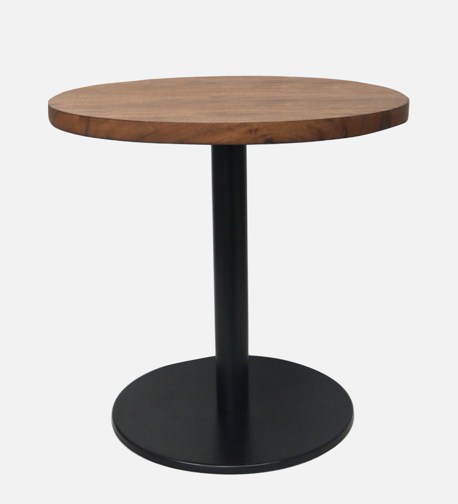 Ally Metal With Wooden Top Side Table For Indoor, Outdoor, Home And Office, Gold