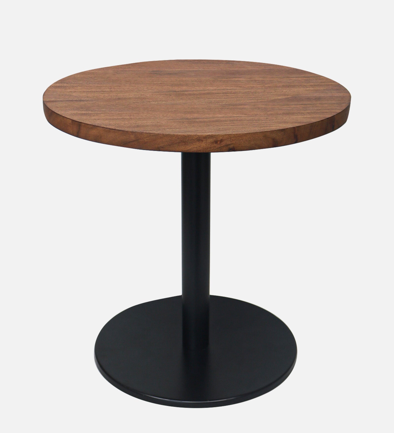 Ally Metal With Wooden Top Side Table For Indoor, Outdoor, Home And Office, Gold