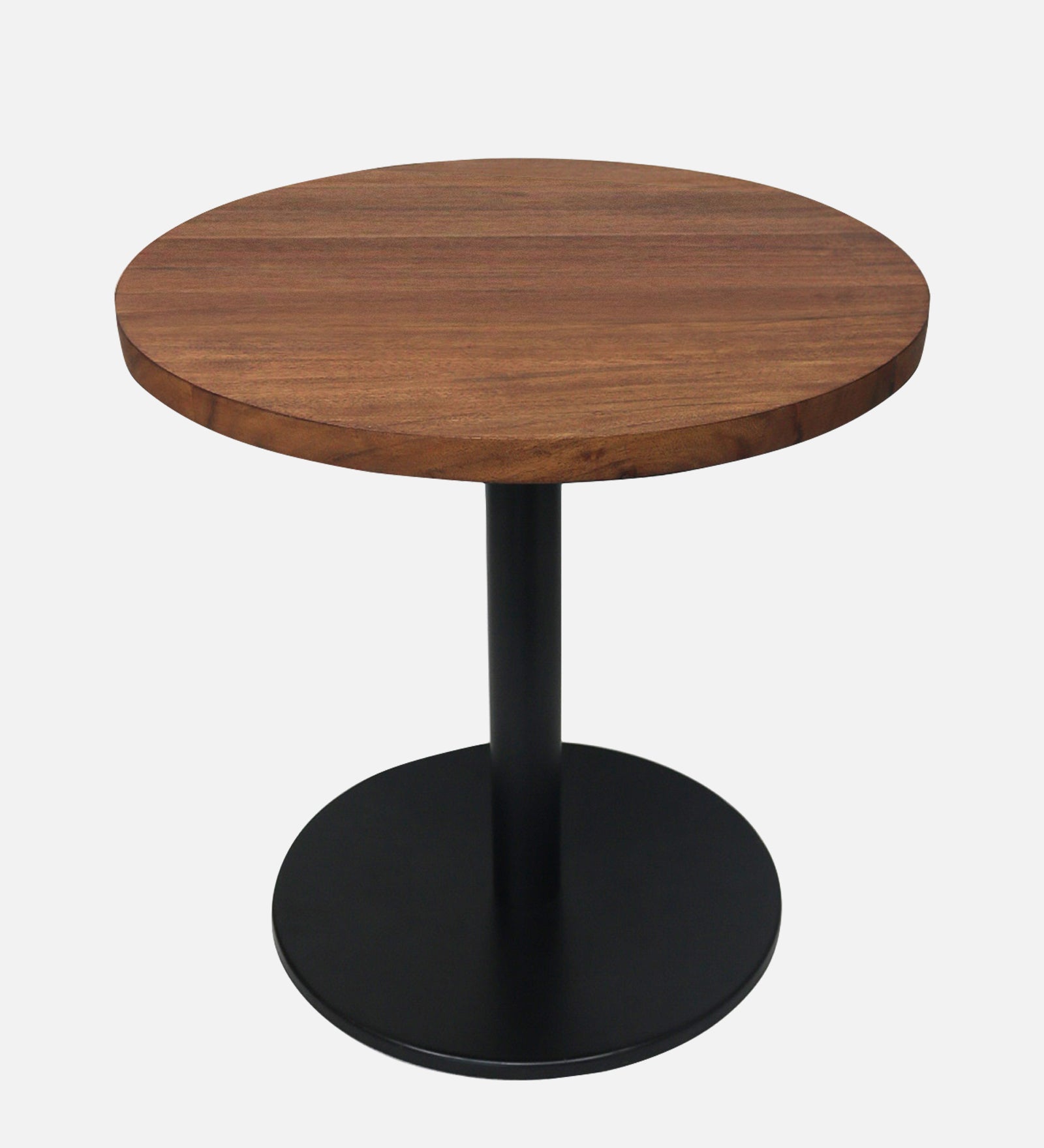 Ally Metal With Wooden Top Side Table For Indoor, Outdoor, Home And Office, Gold