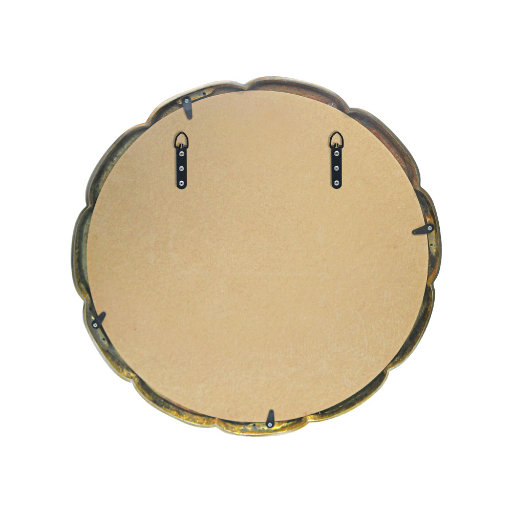 Wall Mirror With Metal Frame - Copper