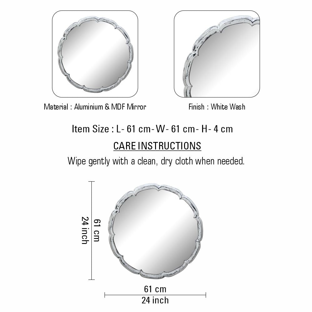Metal Elegant Wall Hanging Mirror