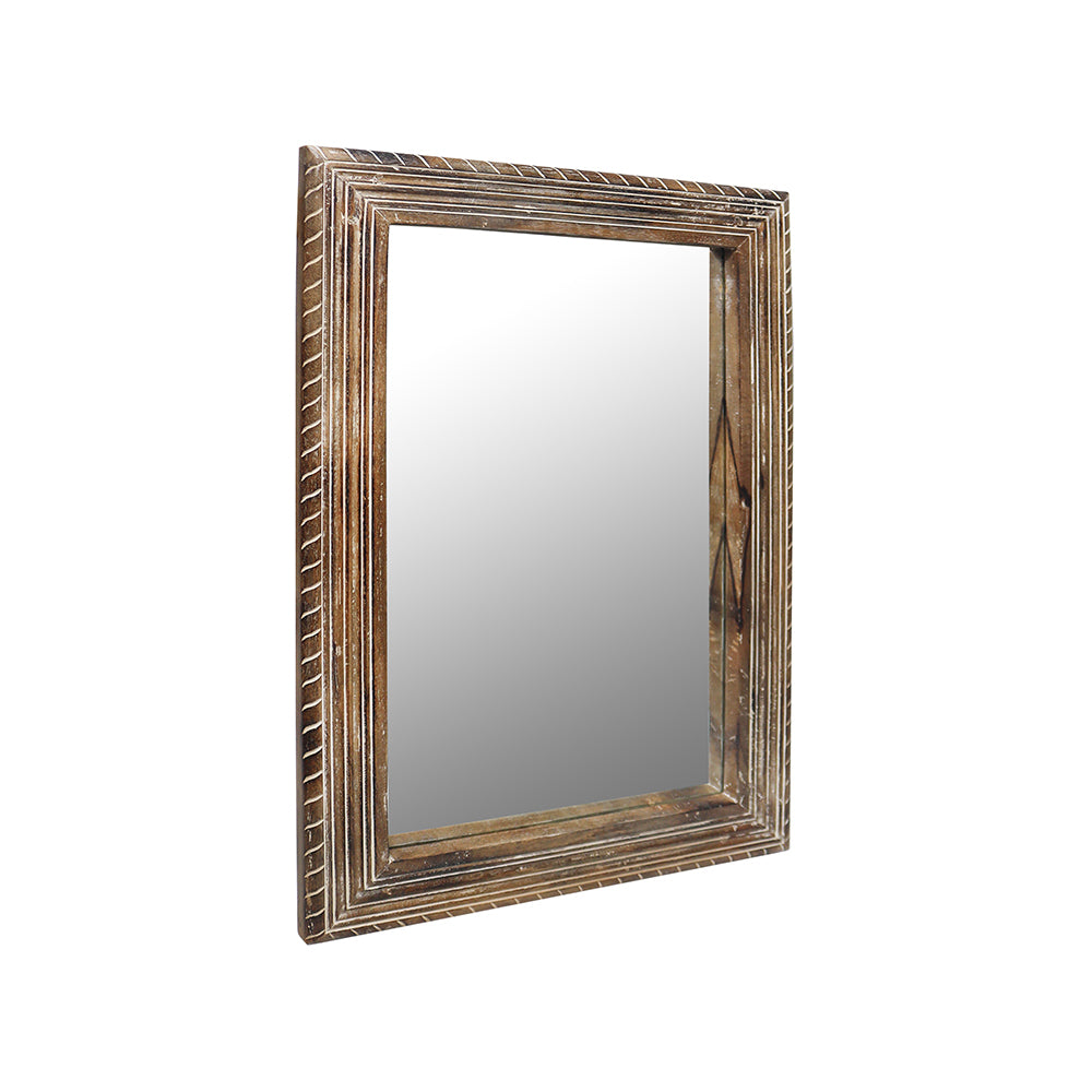 Decorative Wall Mirror With Wooden Frame For Bathroom Wall Décor And Living Room