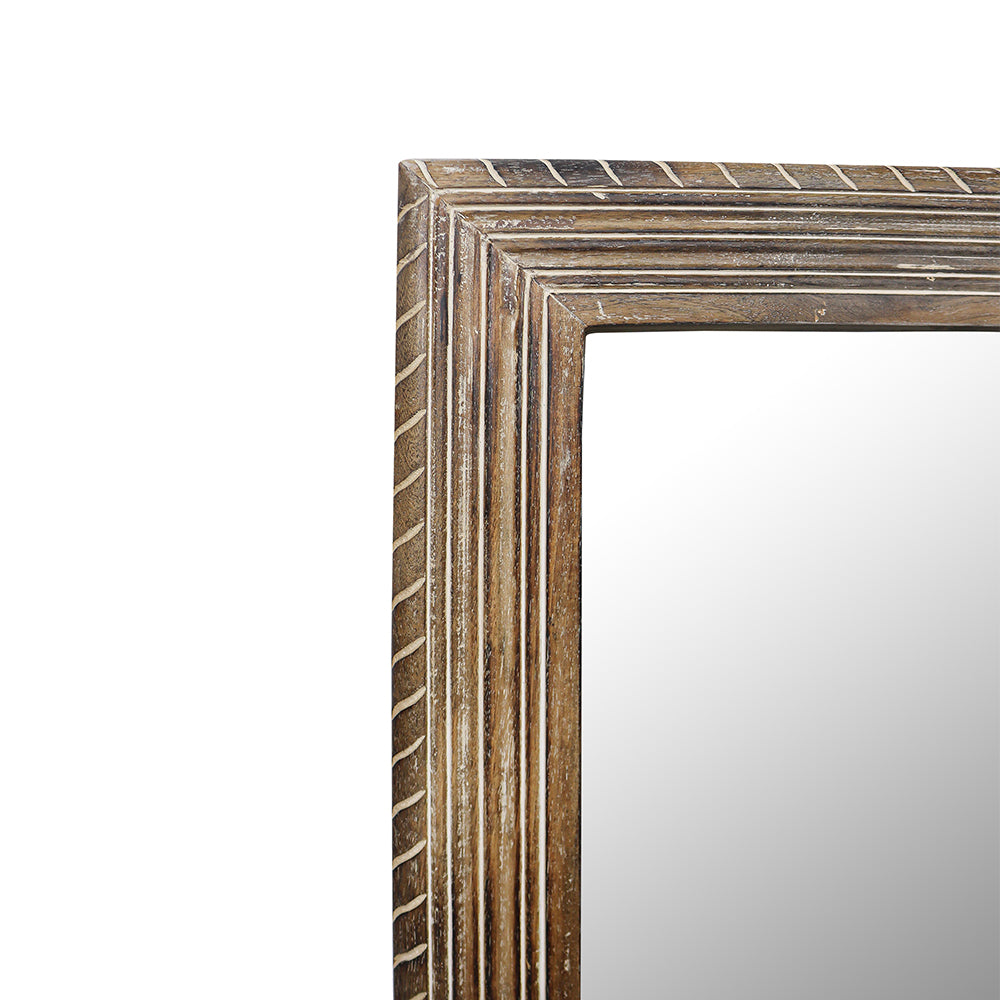 Decorative Wall Mirror With Wooden Frame For Bathroom Wall Décor And Living Room