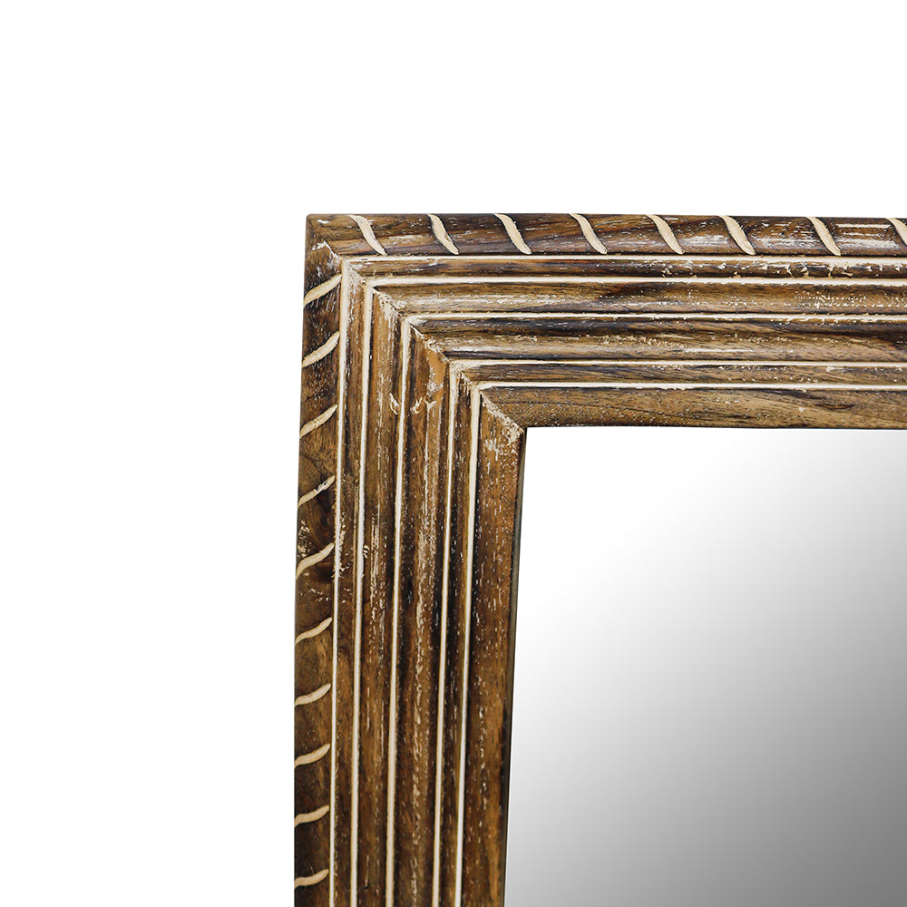 Decorative Wall Mirror With Wooden Frame For Bathroom Wall Décor And Living Room