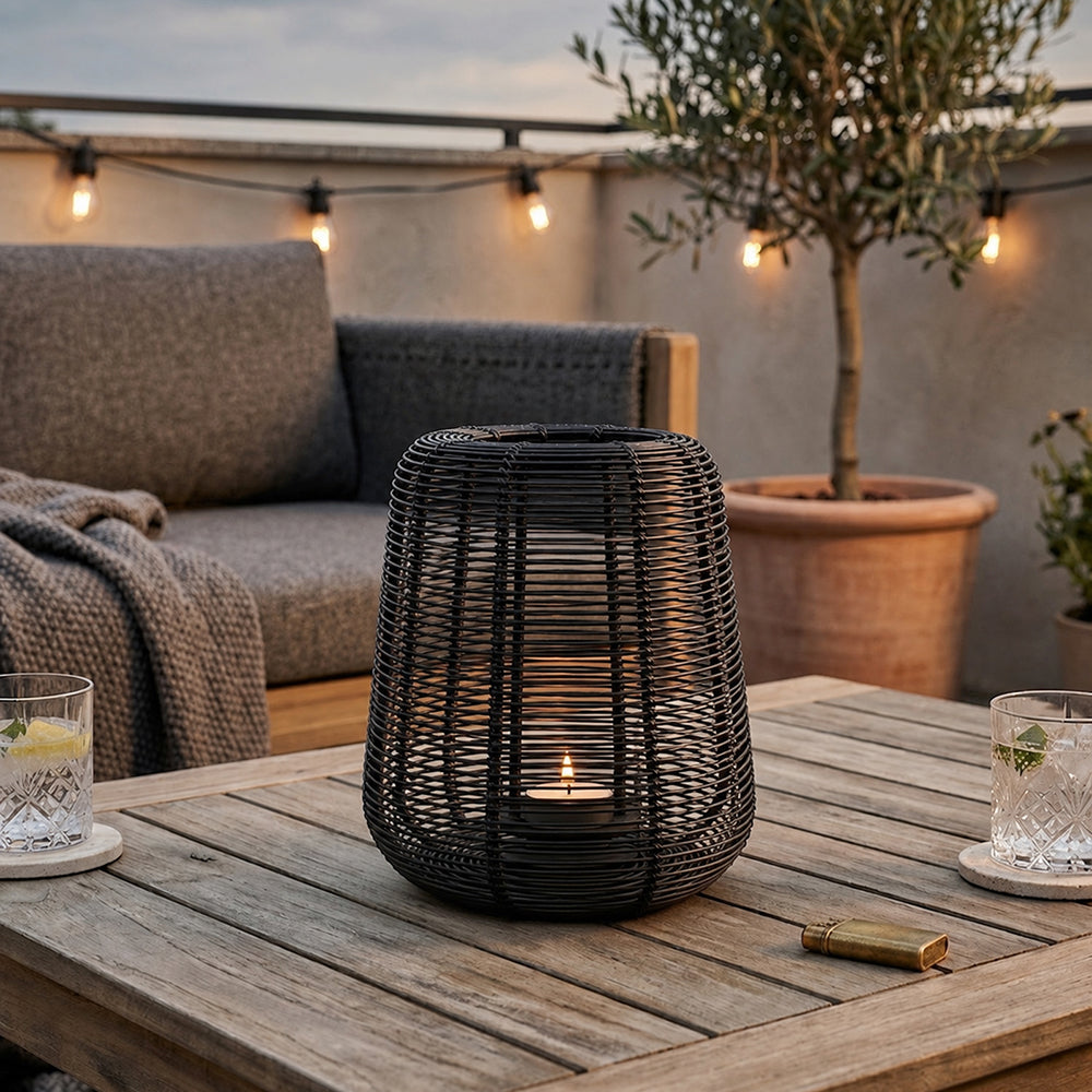 Metal Round Wire Lantern For Home Decor
