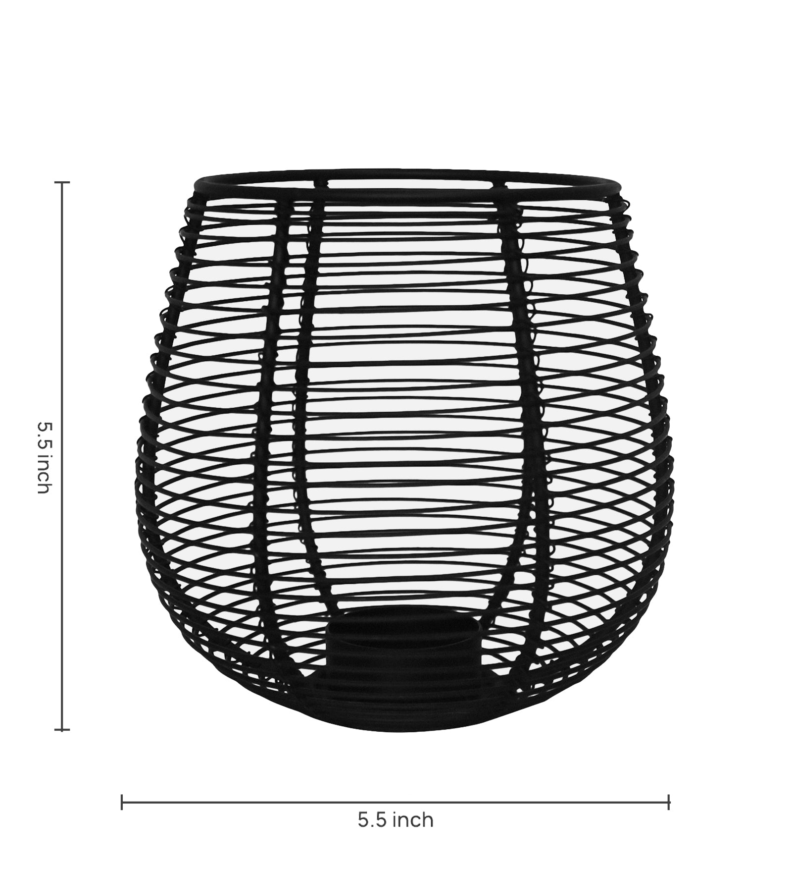 Metal Round Wire Lantern For Home Décor