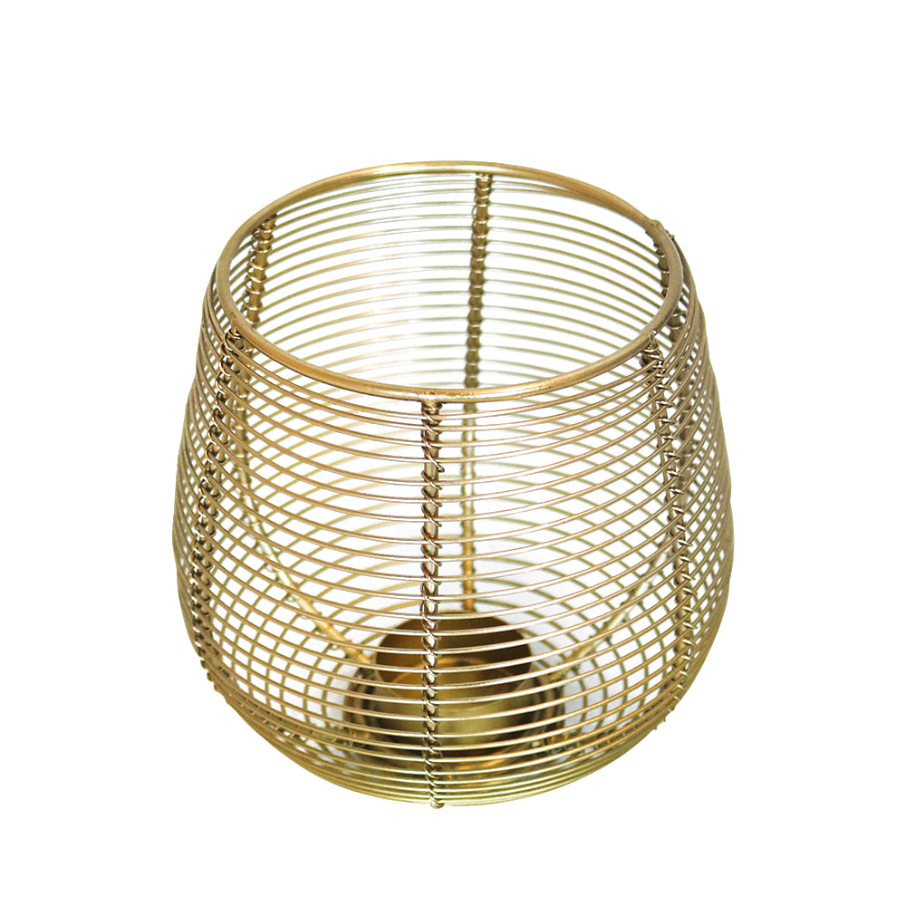 Metal Round Wire Lantern For Home Decor