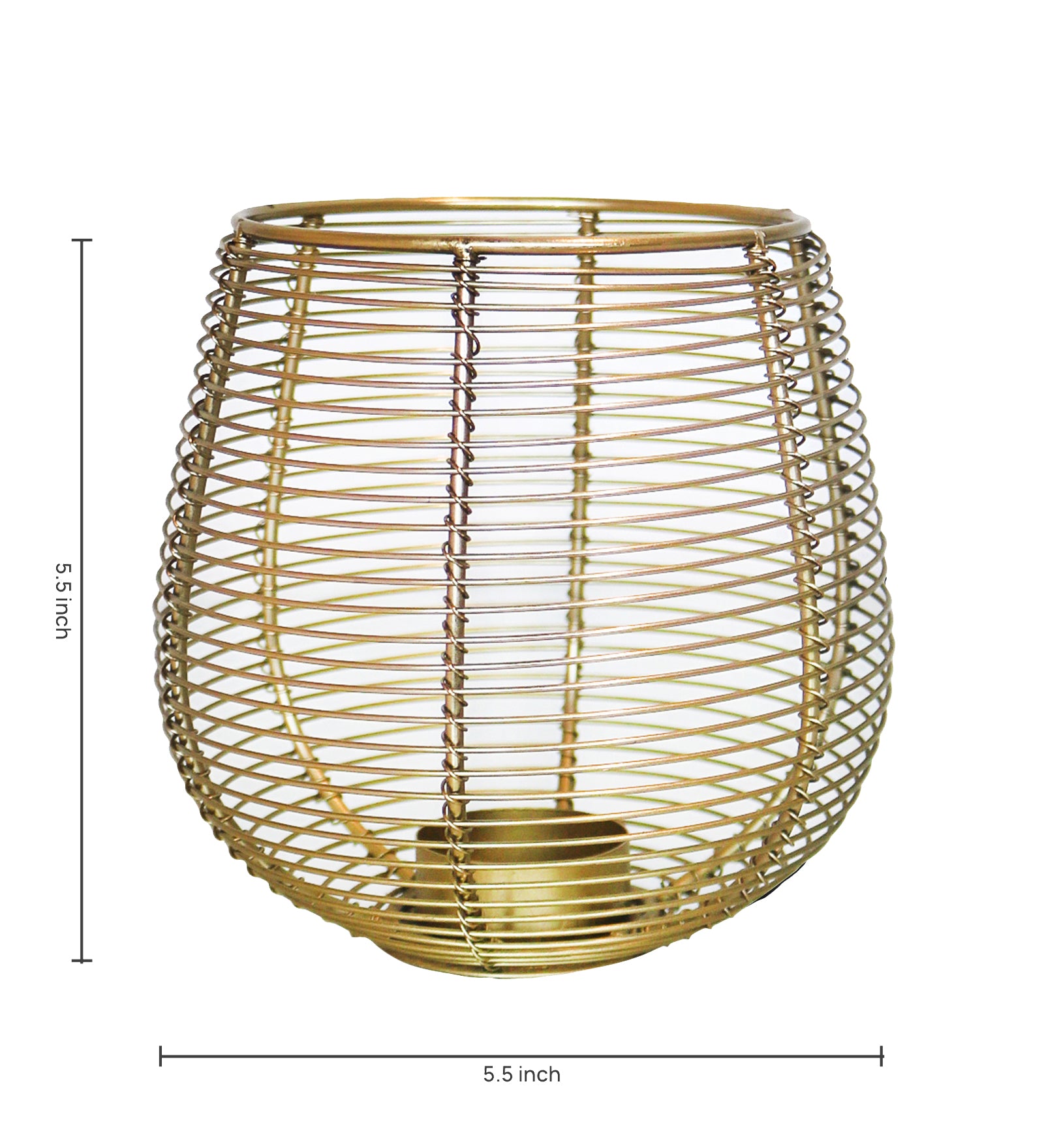Metal Round Wire Lantern For Home Décor