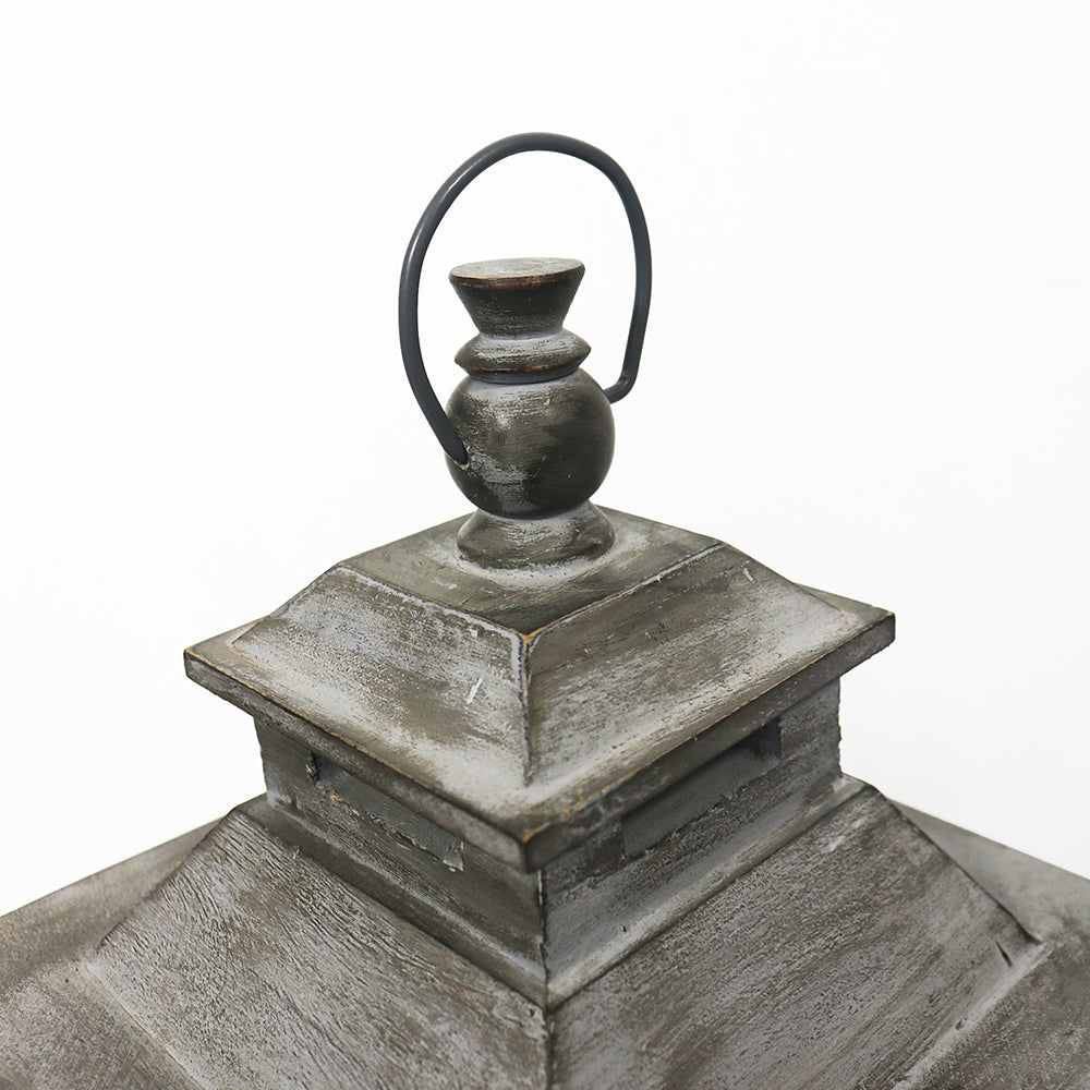 Square Mango Wood Lantern For Home Decor