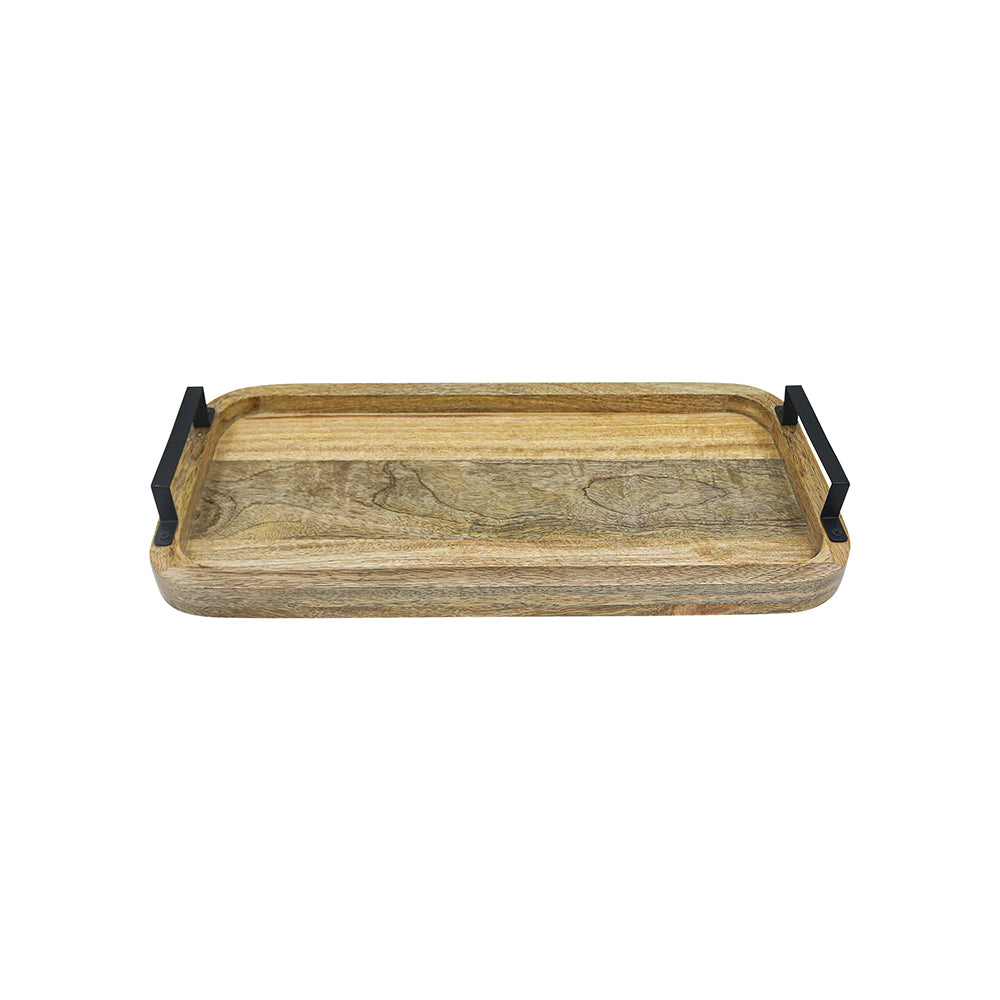Metalsmith Solid Mango Wood Serving Tray