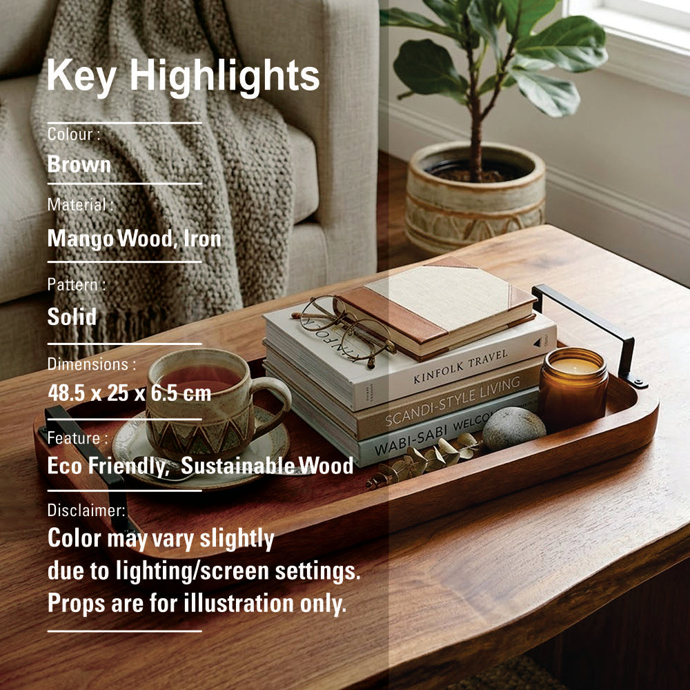 Wooden Serving Tray - Black