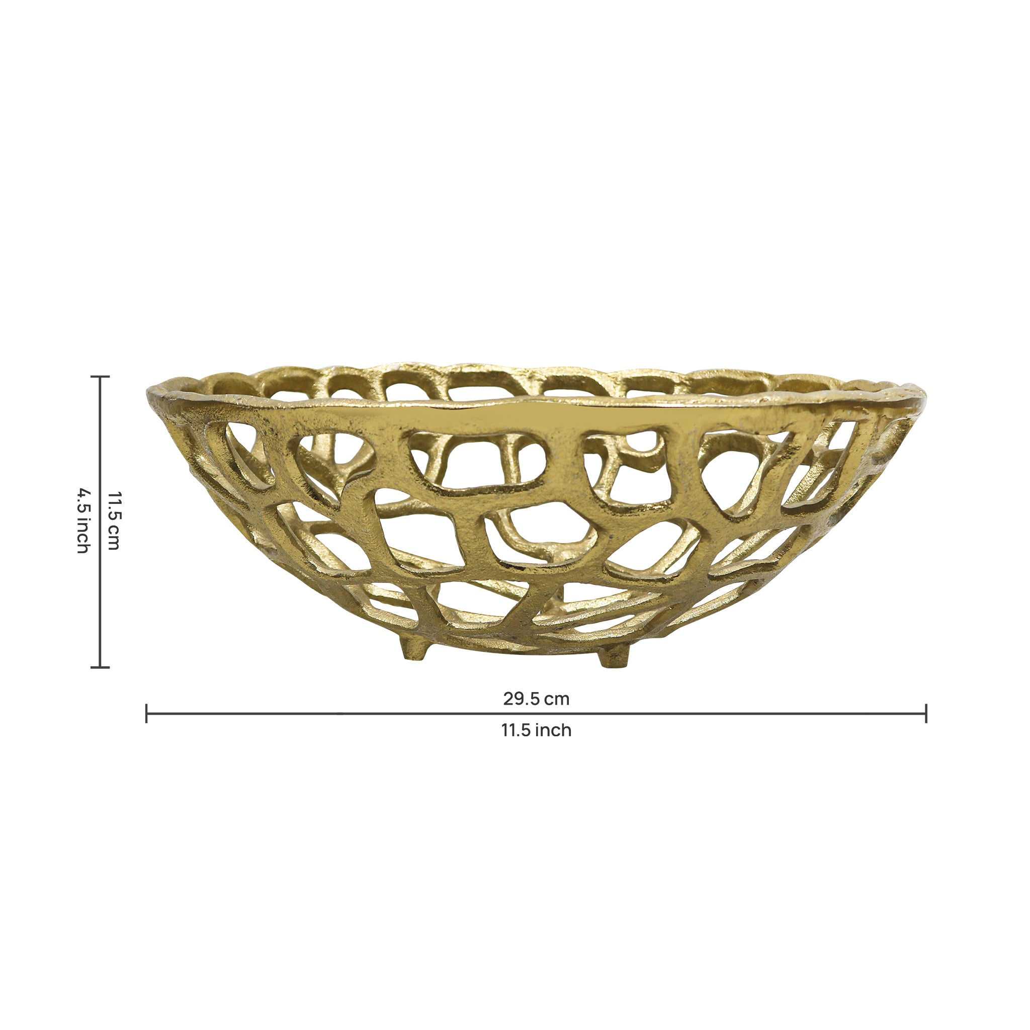 Aluminium Fruit & Vegetable Basket (Gold)