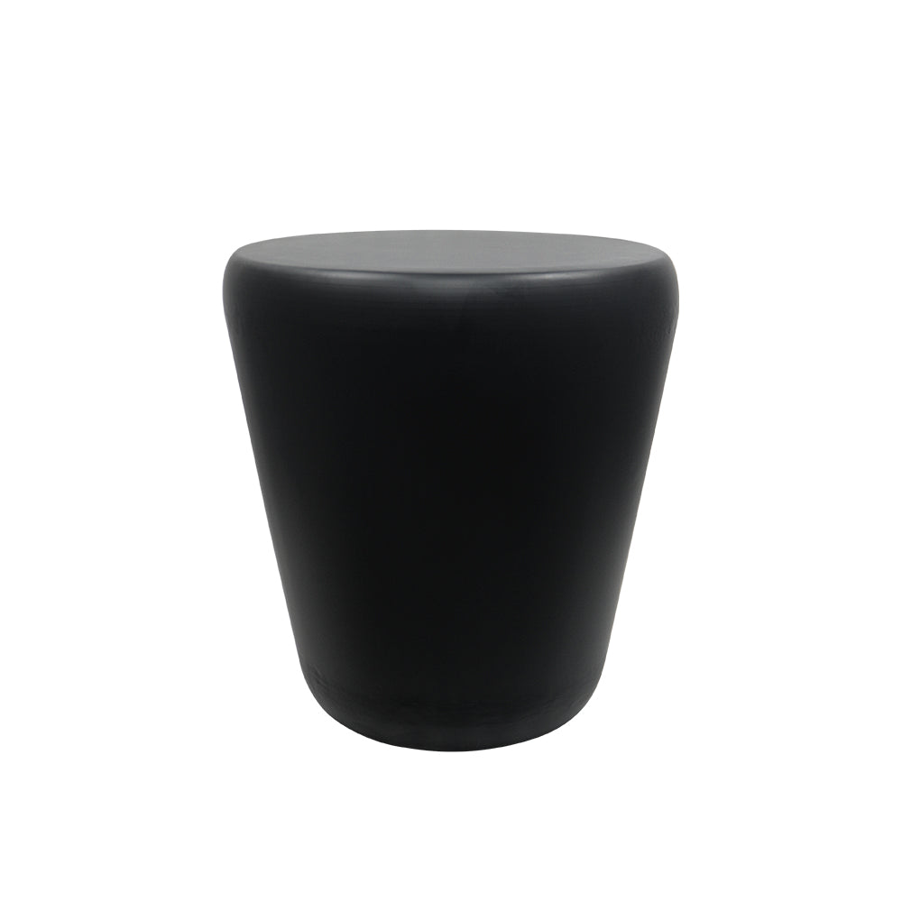 Metal Round Side Table - Black
