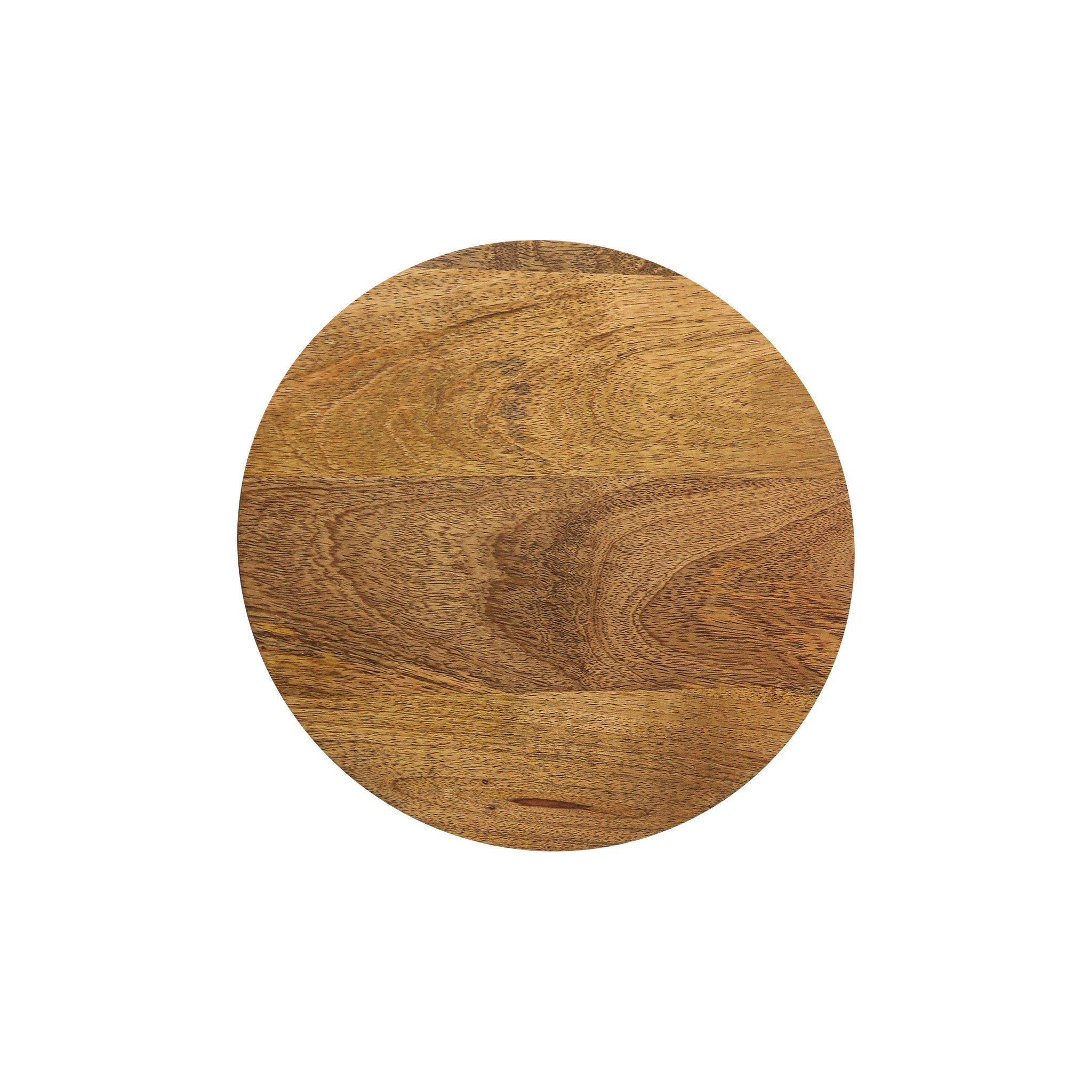 Iron Side Stool With Wooden Top For Indoor-Outdoor, Home & Office