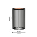 Iron Side Stool With Wooden Top For Indoor-Outdoor, Home & Office