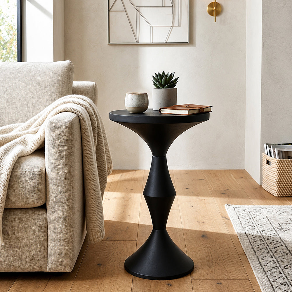 Rynn Metal Side Table - Black