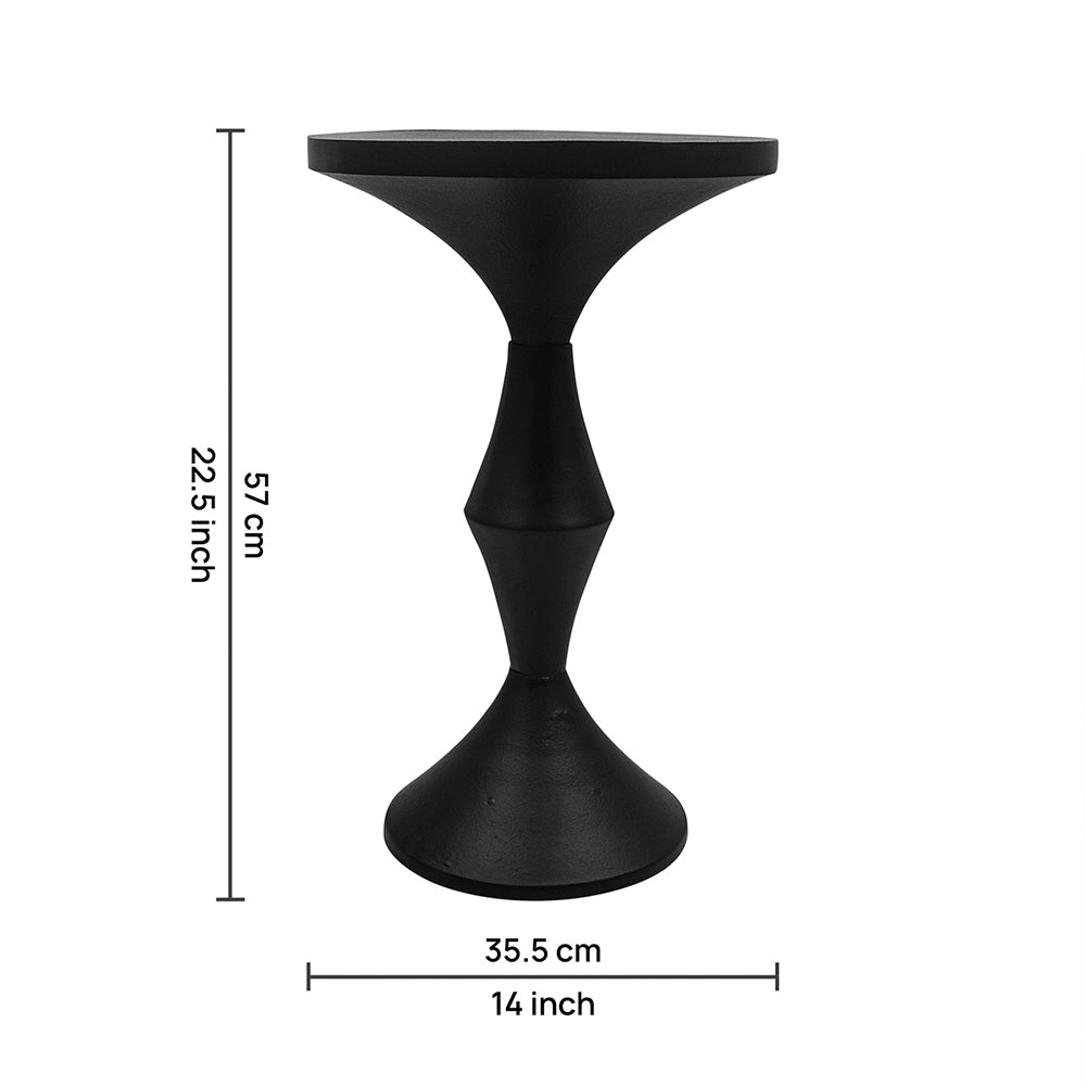 Rynn Metal Side Table - Black