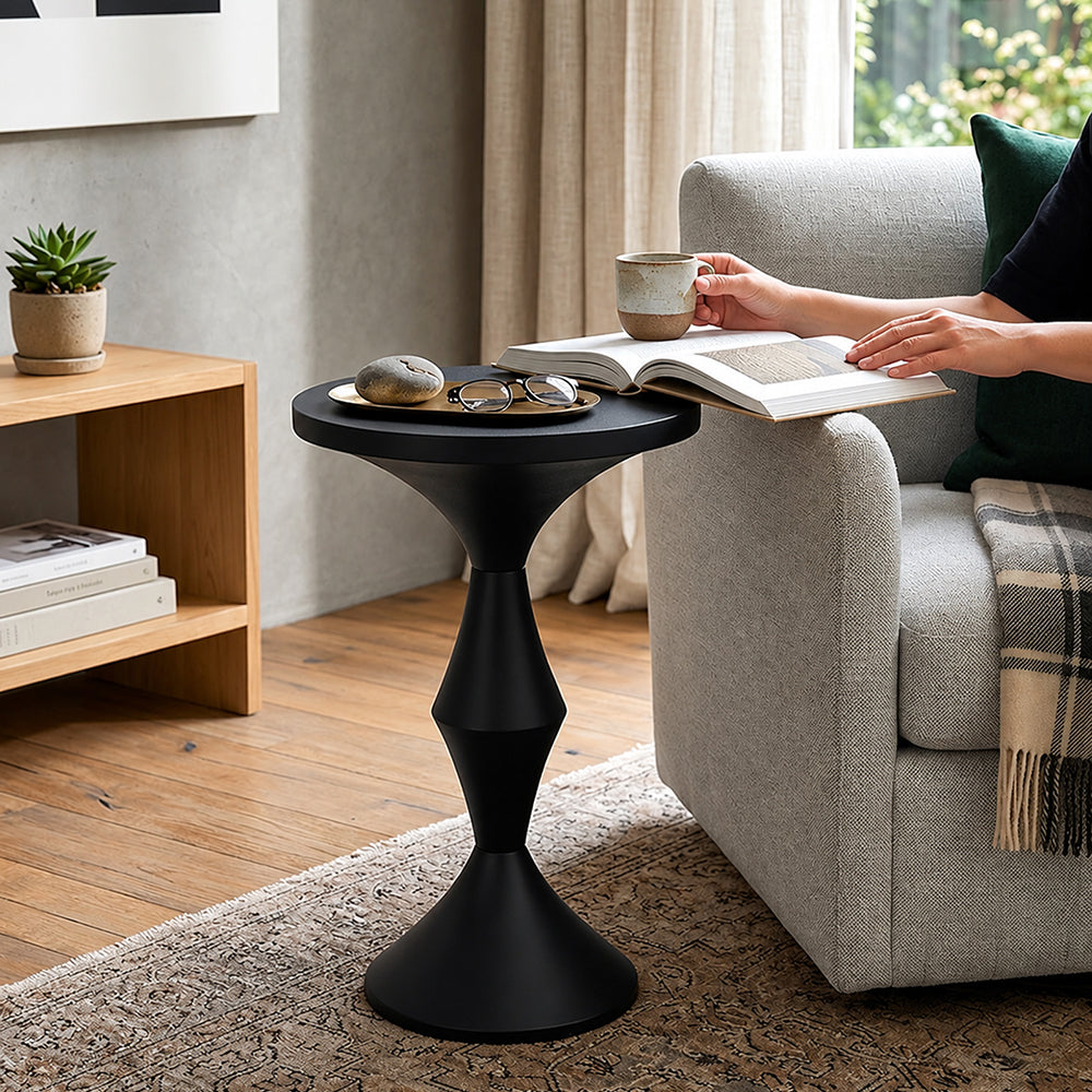 Rynn Metal Side Table - Black