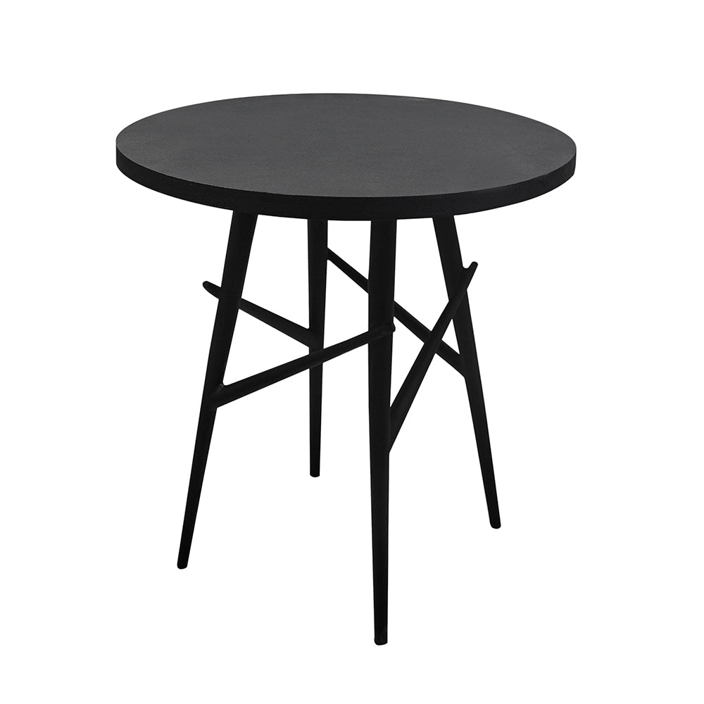 Eron Metal Side Table - Black