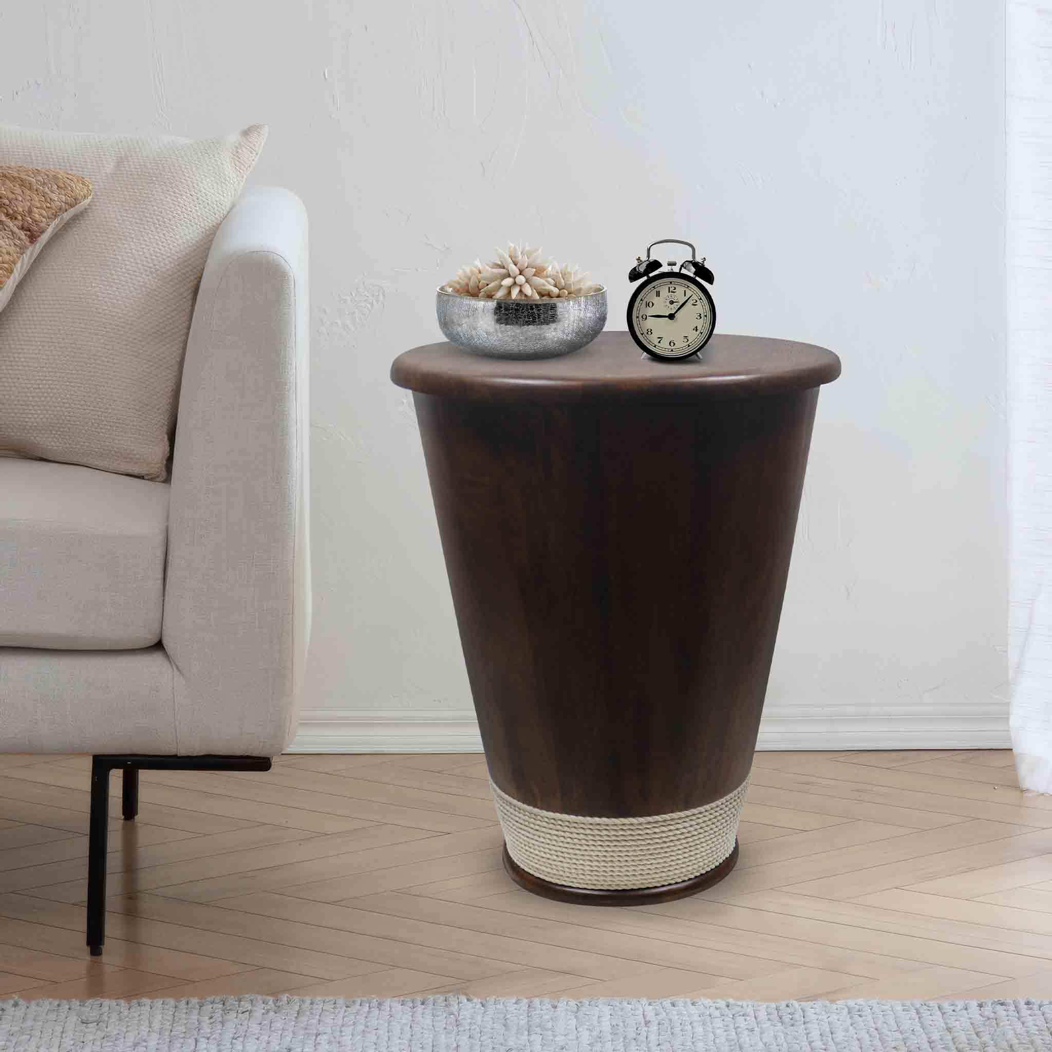 Wooden Brown Side Table For Home, Kitchen, Living Room And Office