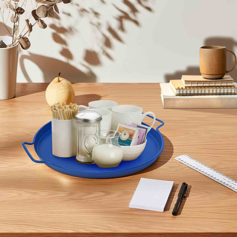 Metal Serving Tray With Handle For Parties & Occasions