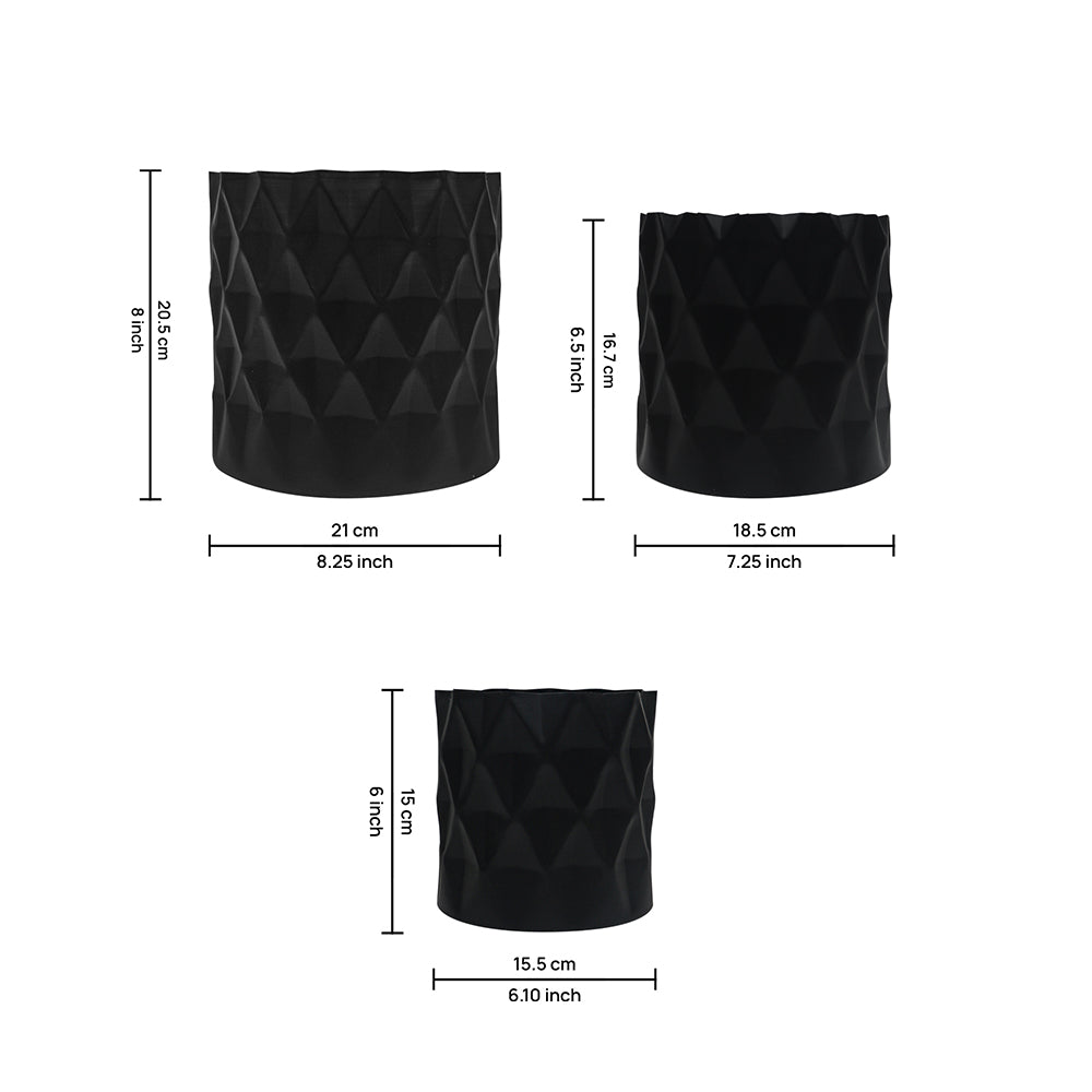 Pack of 3 Iron Planter Pot For Indoor And Outdoor Décor