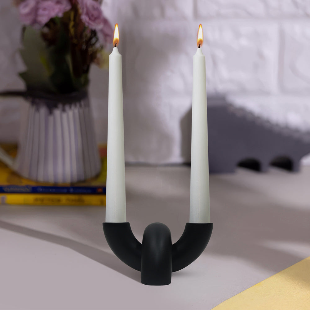 Steel Candle Holder, 2 Cup Tealight Holder