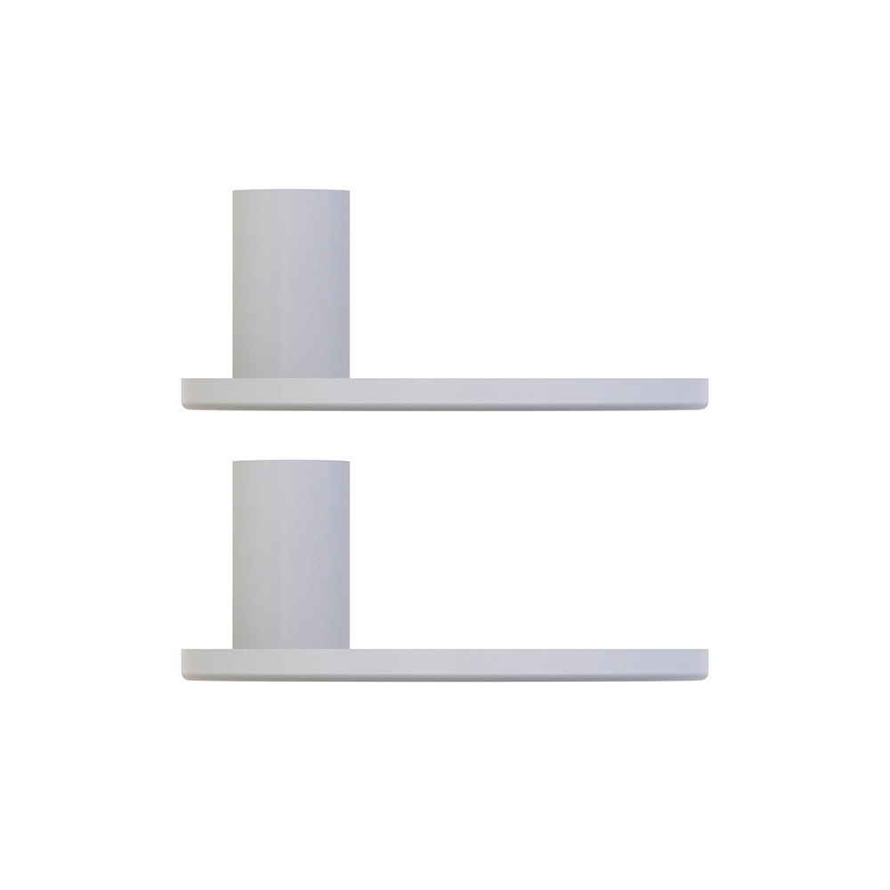 Pack Of 2 Candle Holder, Steel Tealight Holder White