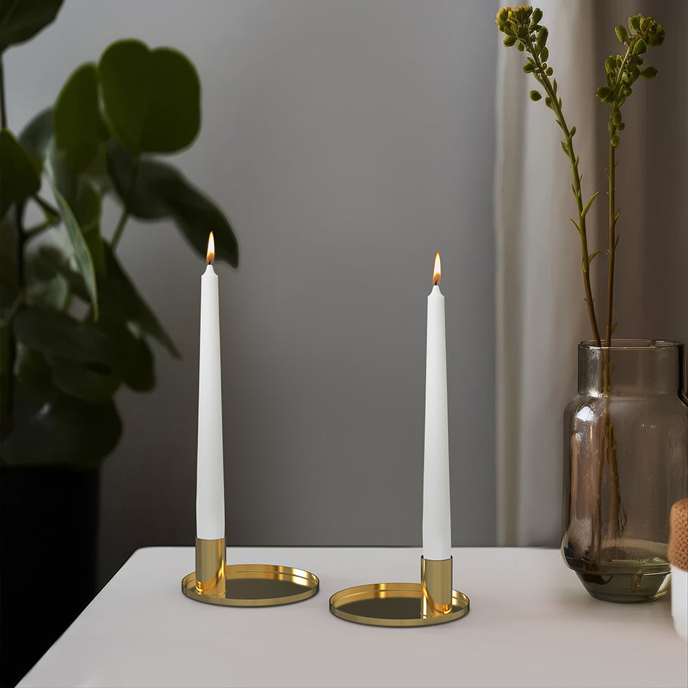 Pack Of 2 Candle Holder, Steel Tealight Holder