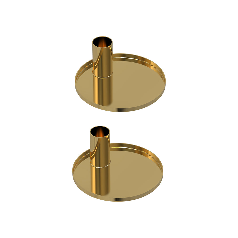 Pack Of 2 Candle Holder, Steel Tealight Holder
