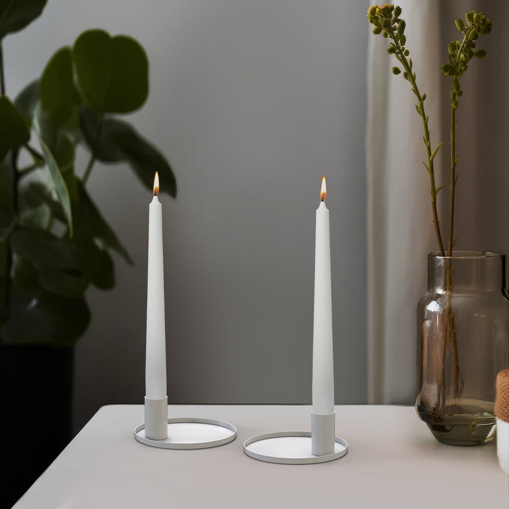 Pack Of 2 Candle Holder, Steel Tealight Holder