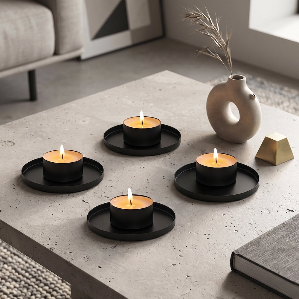 Pack Of 4 Tea Candle Holder, Tea light Holders Set