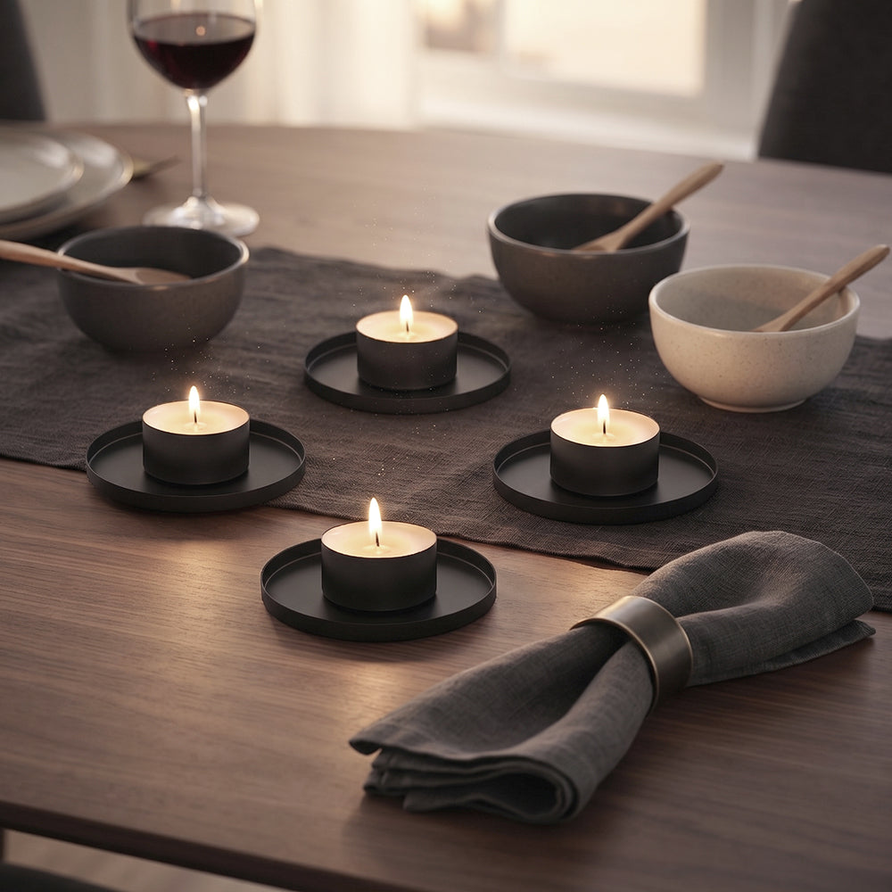 Pack Of 4 Tea Candle Holder, Tea light Holders Set