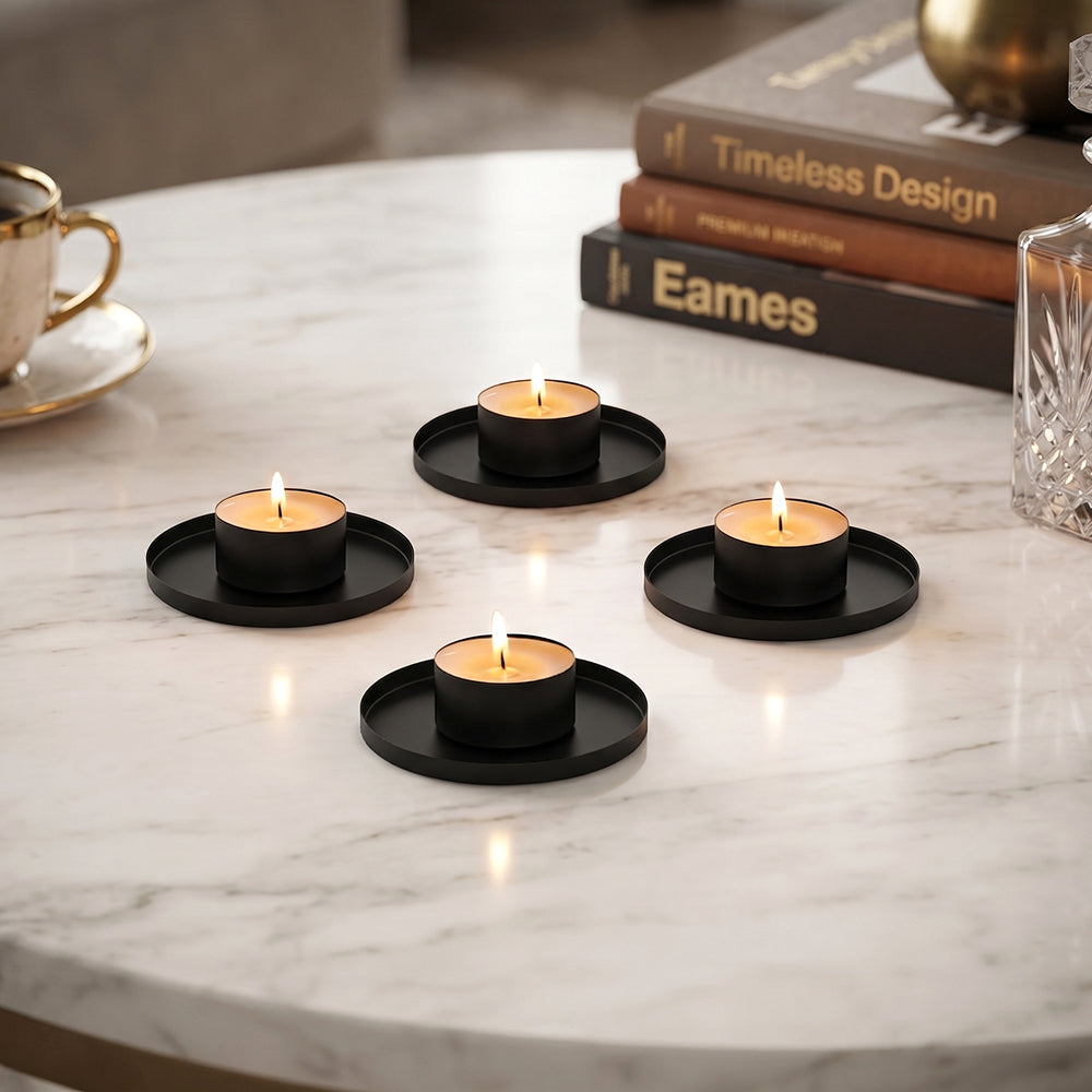 Pack Of 4 Tea Candle Holder, Tea light Holders Set