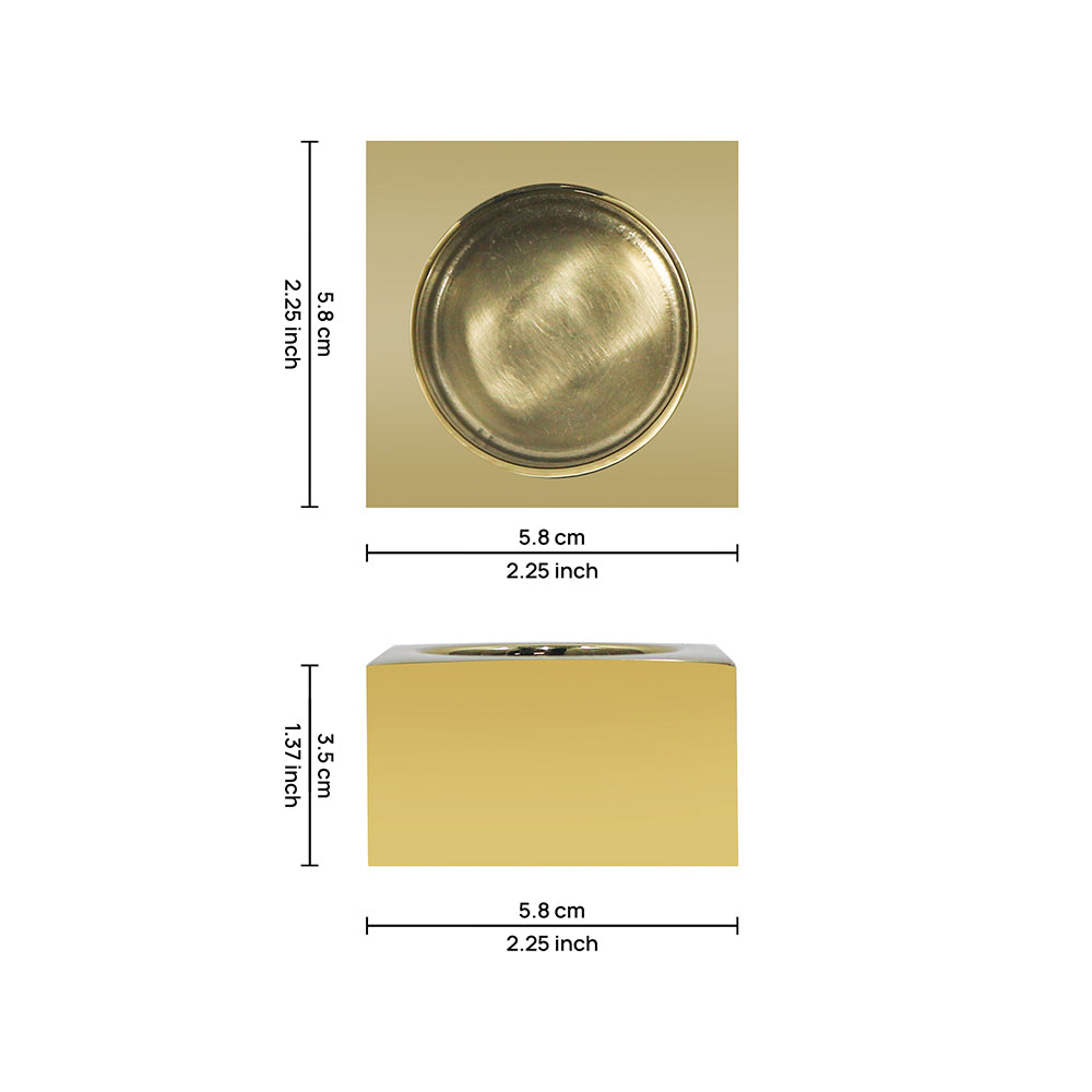 Pack Of 2 Tea Light Holder, Steel Candle Holder