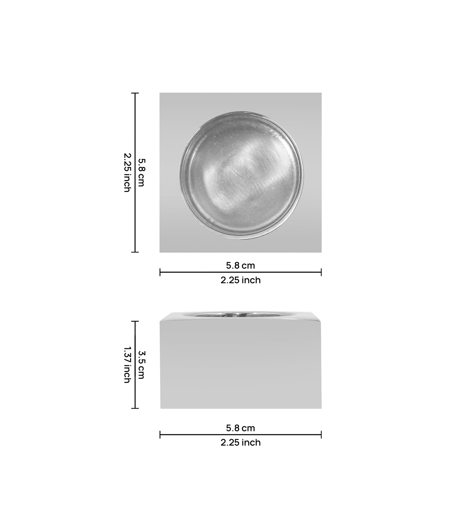 Pack Of 2 Tea Light Holder, Steel Candle Holder
