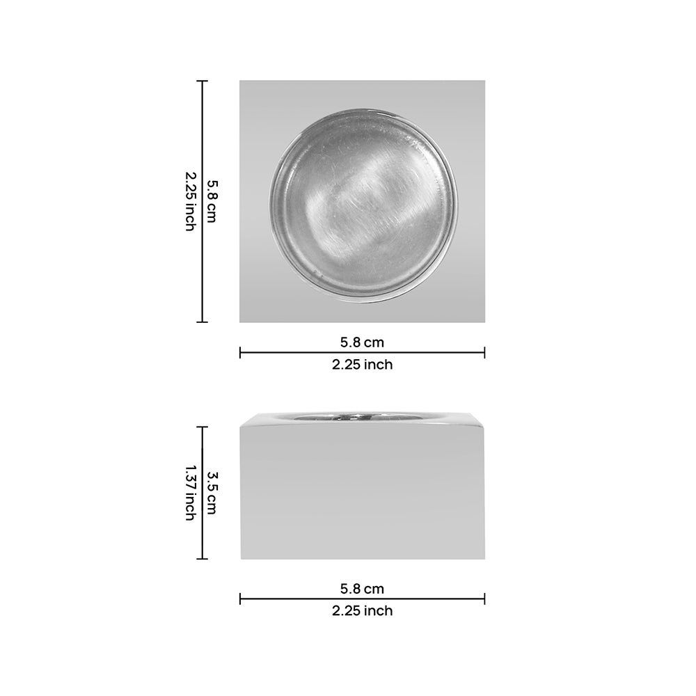 Pack Of 2 Tea Light Holder, Steel Candle Holder