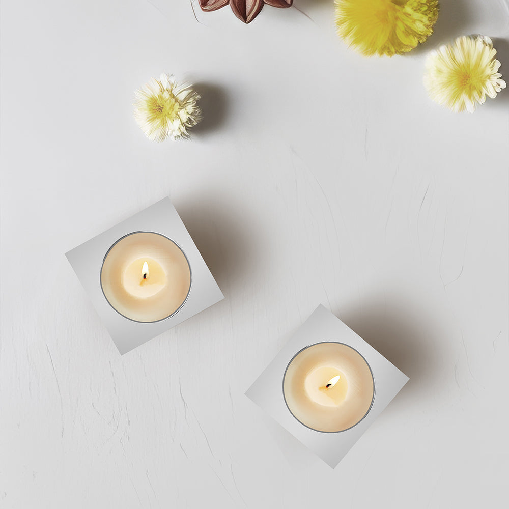 Pack Of 2 Tea Light Holder, Steel Candle Holder