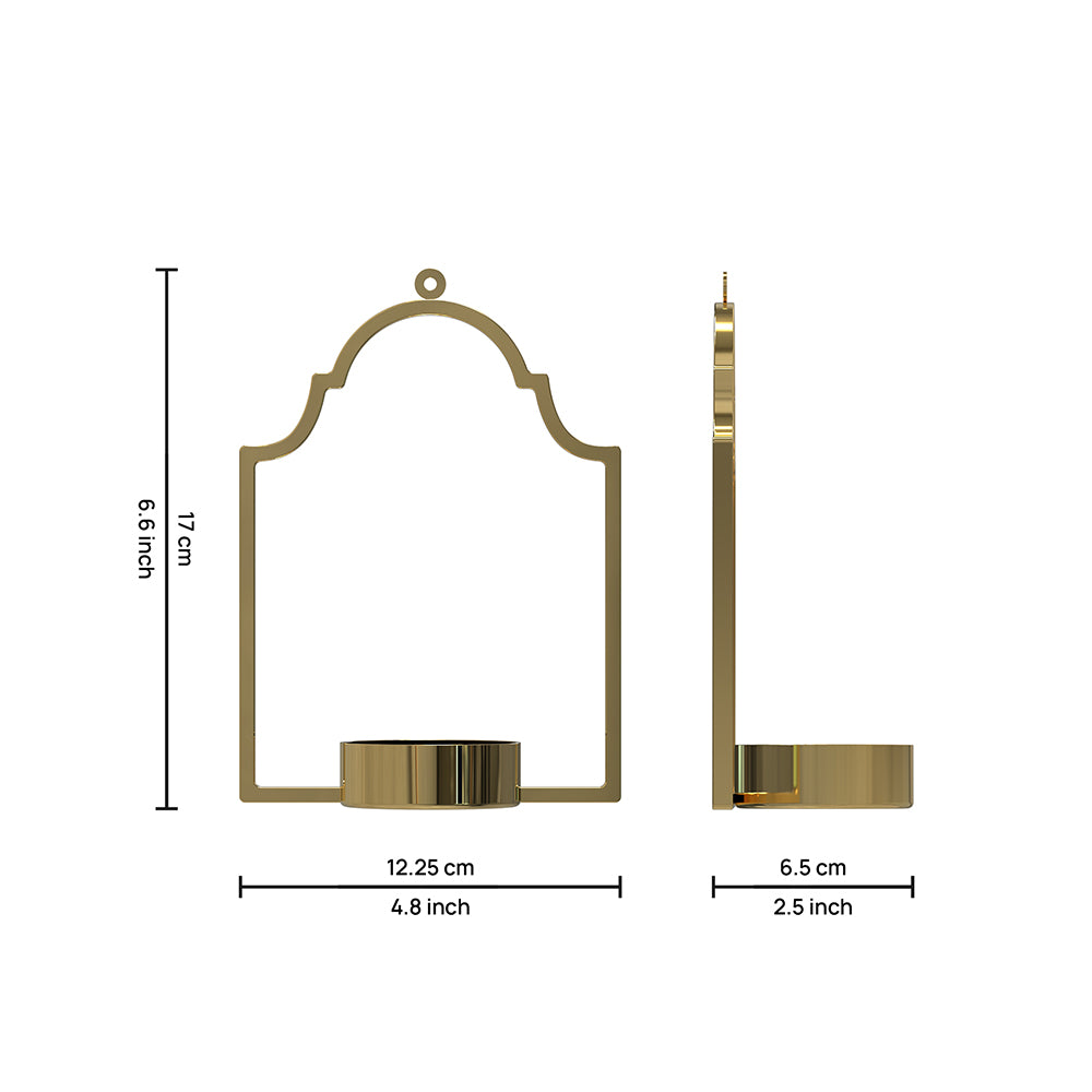 Pack Of 1 Candle Holder, Steel Tealight Holder