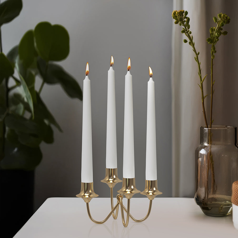 Candle Holder, Steel Tealight Holder, Holds 4 Candles