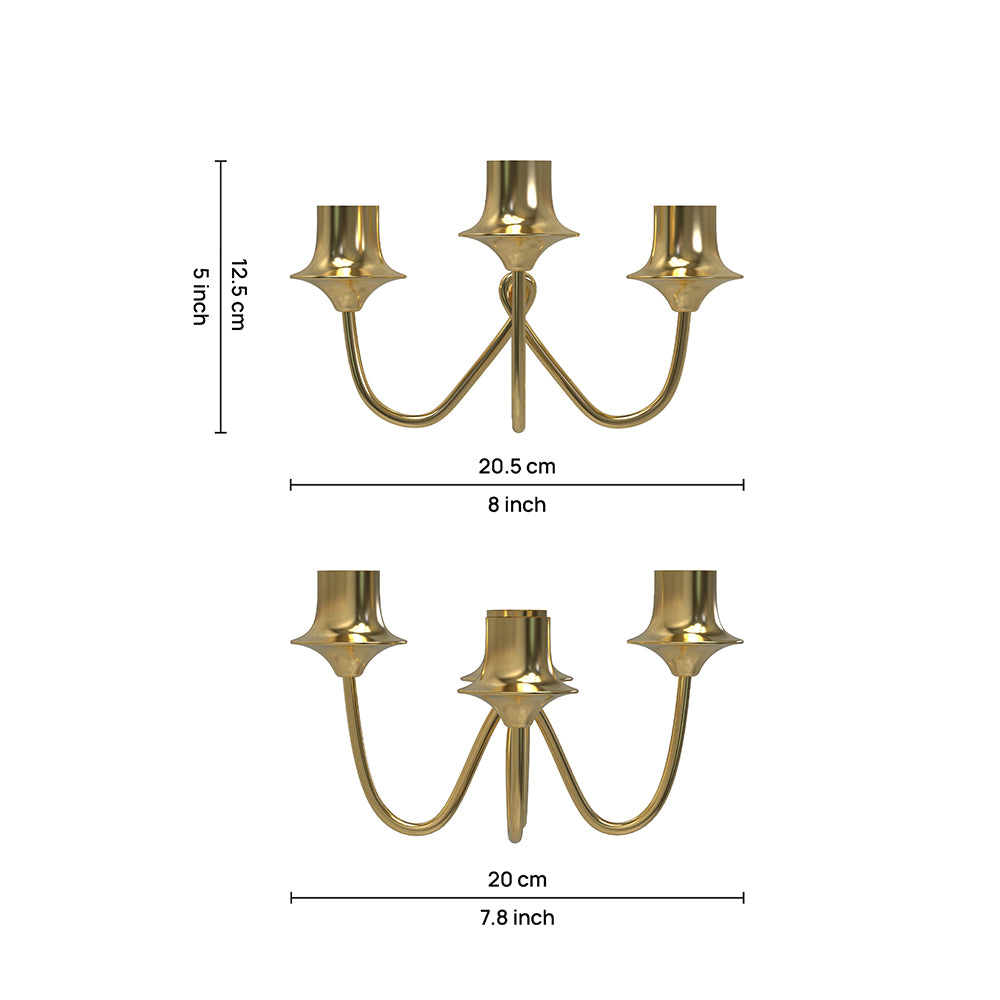 Candle Holder, Steel Tealight Holder, Holds 4 Candles