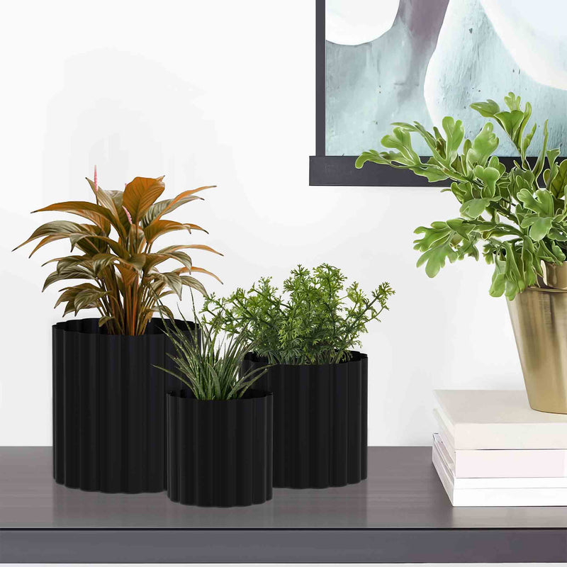 Iron Planter Pot For Indoor And Outdoor Décor Pack of 3