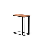 Iron Side Table with Wooden Top for Home & Office Décor